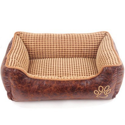 Suede Saddle Bed